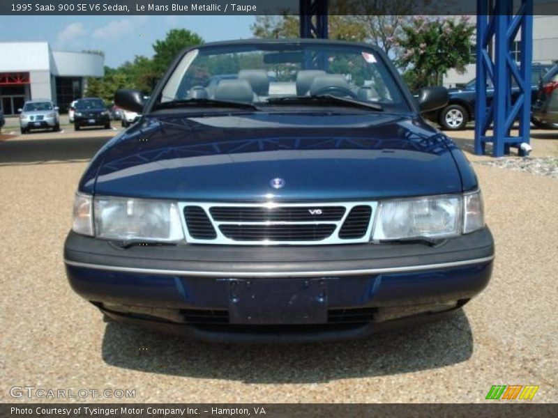 Le Mans Blue Metallic / Taupe 1995 Saab 900 SE V6 Sedan