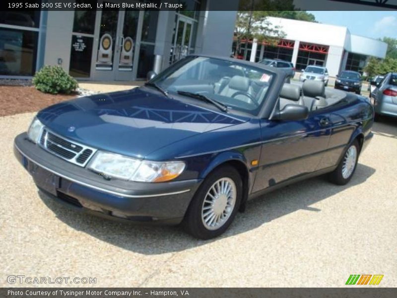 Le Mans Blue Metallic / Taupe 1995 Saab 900 SE V6 Sedan