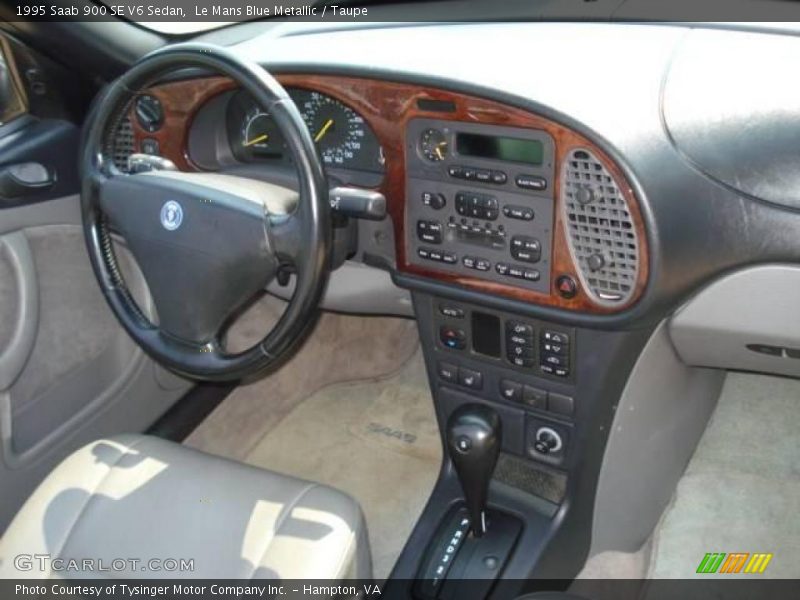 Le Mans Blue Metallic / Taupe 1995 Saab 900 SE V6 Sedan