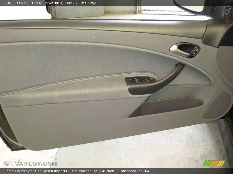 Black / Slate Gray 2005 Saab 9-3 Linear Convertible
