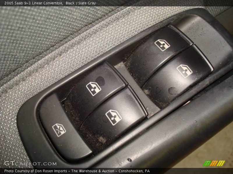 Black / Slate Gray 2005 Saab 9-3 Linear Convertible
