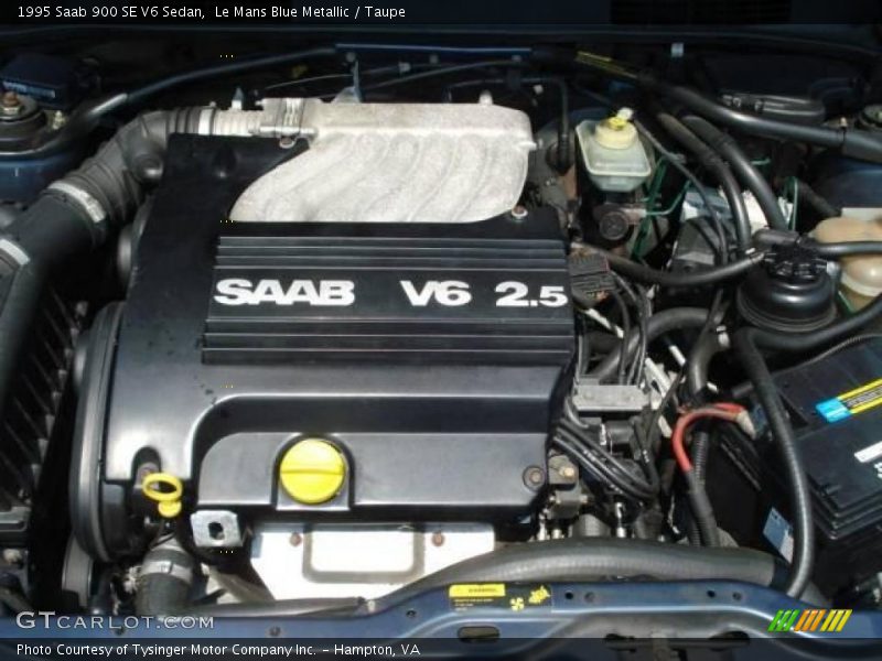 Le Mans Blue Metallic / Taupe 1995 Saab 900 SE V6 Sedan