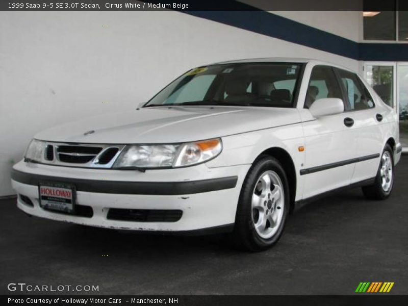 Cirrus White / Medium Beige 1999 Saab 9-5 SE 3.0T Sedan