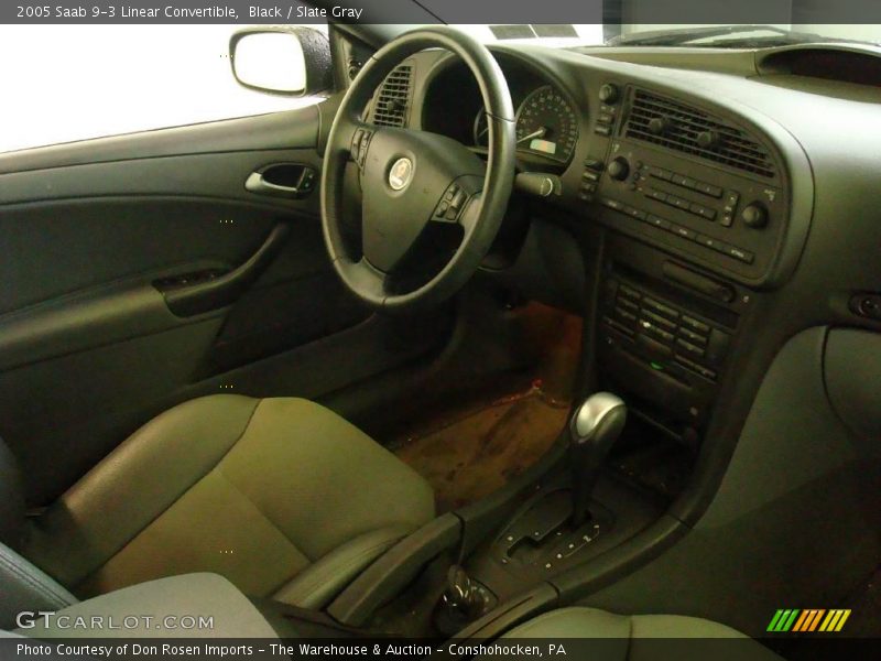 Black / Slate Gray 2005 Saab 9-3 Linear Convertible
