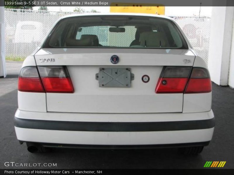 Cirrus White / Medium Beige 1999 Saab 9-5 SE 3.0T Sedan