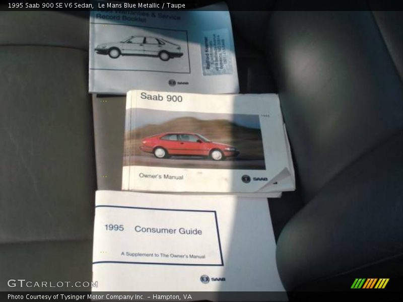 Le Mans Blue Metallic / Taupe 1995 Saab 900 SE V6 Sedan