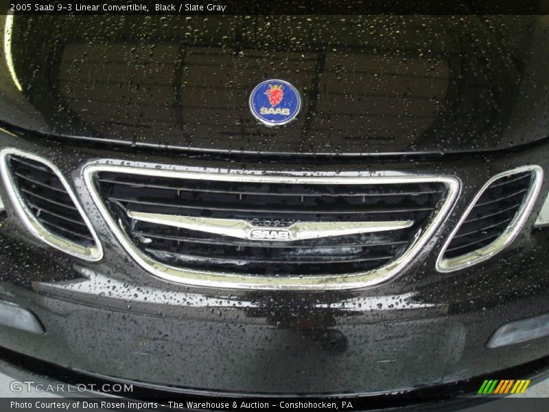 Black / Slate Gray 2005 Saab 9-3 Linear Convertible