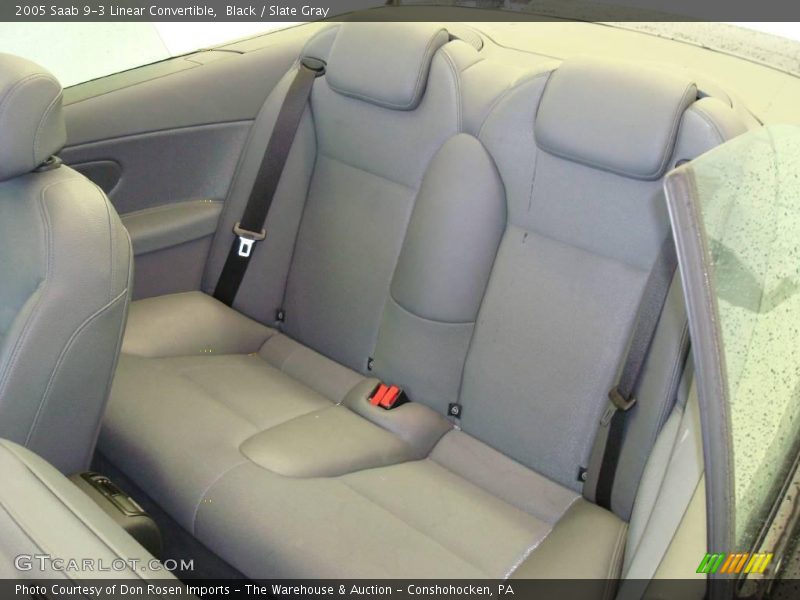 Black / Slate Gray 2005 Saab 9-3 Linear Convertible