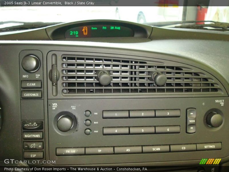 Black / Slate Gray 2005 Saab 9-3 Linear Convertible