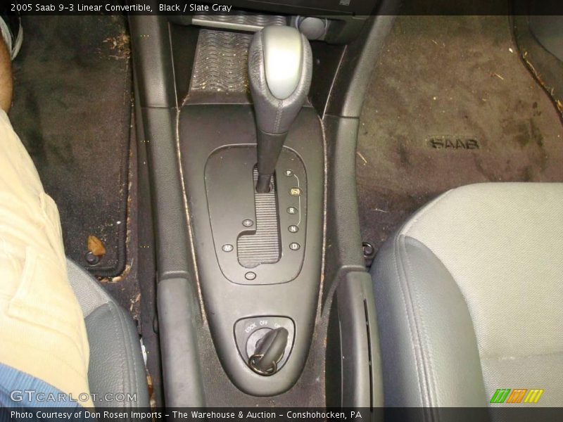 Black / Slate Gray 2005 Saab 9-3 Linear Convertible