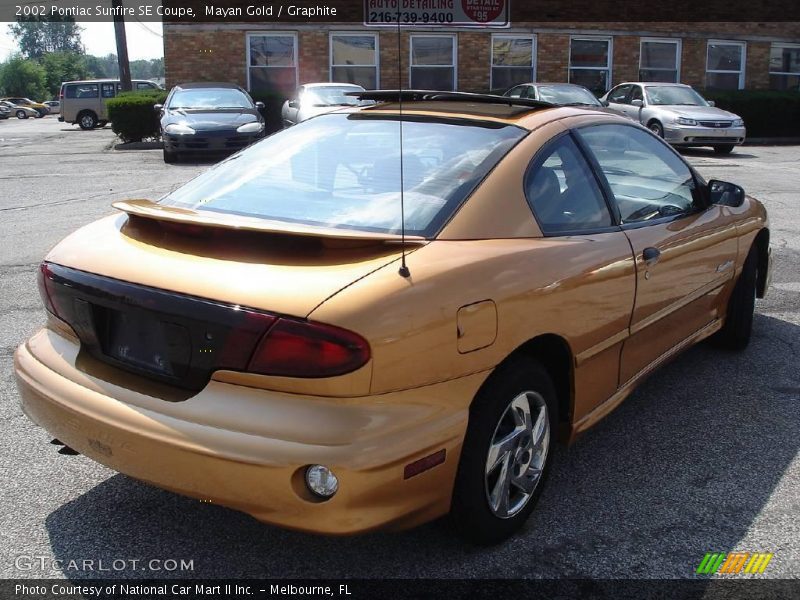 Mayan Gold / Graphite 2002 Pontiac Sunfire SE Coupe