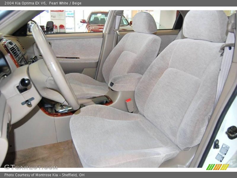 Pearl White / Beige 2004 Kia Optima EX V6