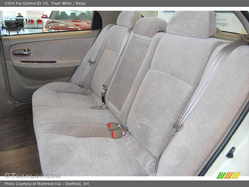 Pearl White / Beige 2004 Kia Optima EX V6