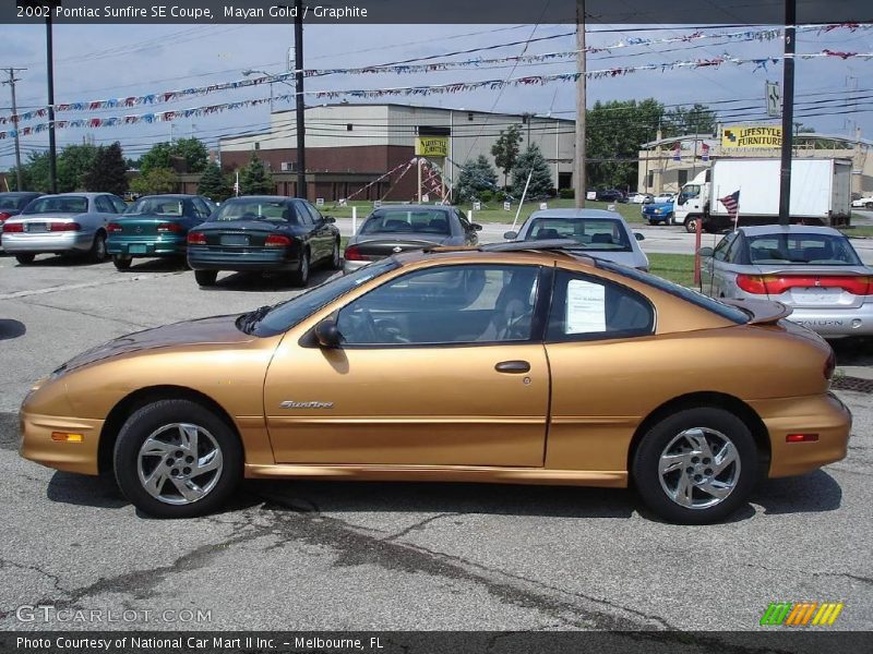 Mayan Gold / Graphite 2002 Pontiac Sunfire SE Coupe