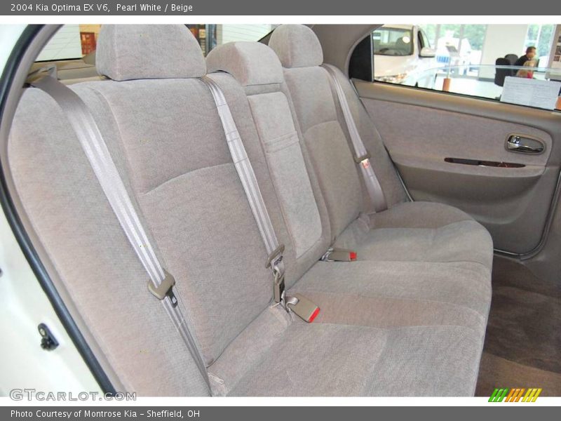 Pearl White / Beige 2004 Kia Optima EX V6