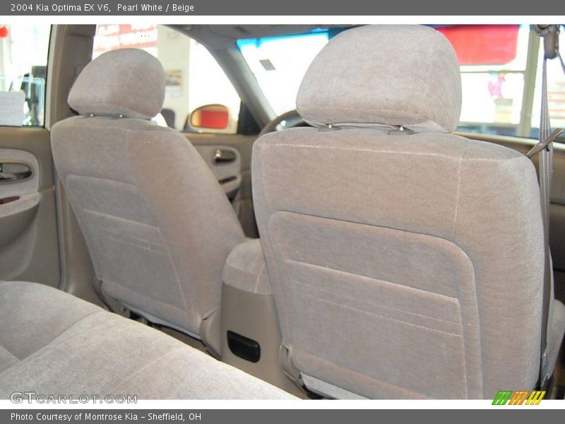 Pearl White / Beige 2004 Kia Optima EX V6