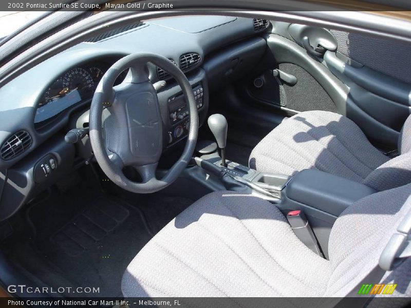 Mayan Gold / Graphite 2002 Pontiac Sunfire SE Coupe