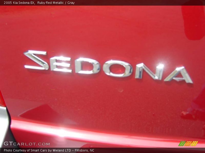 Ruby Red Metallic / Gray 2005 Kia Sedona EX