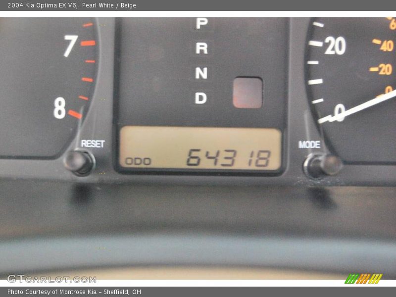 Pearl White / Beige 2004 Kia Optima EX V6