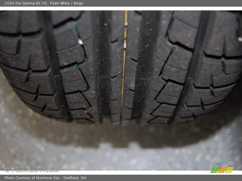 Pearl White / Beige 2004 Kia Optima EX V6