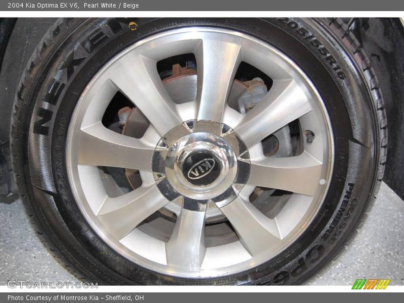 Pearl White / Beige 2004 Kia Optima EX V6