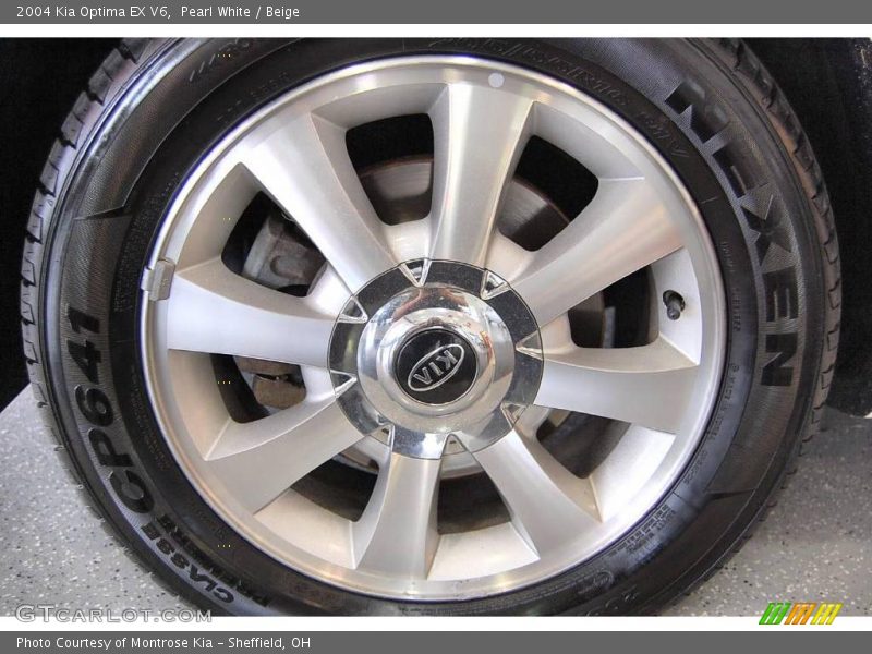 Pearl White / Beige 2004 Kia Optima EX V6