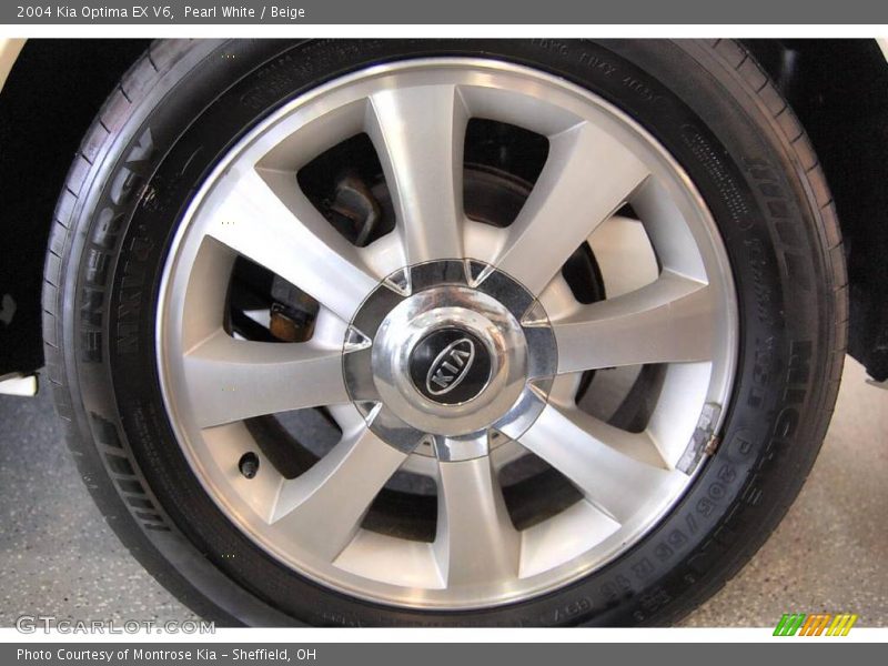 Pearl White / Beige 2004 Kia Optima EX V6