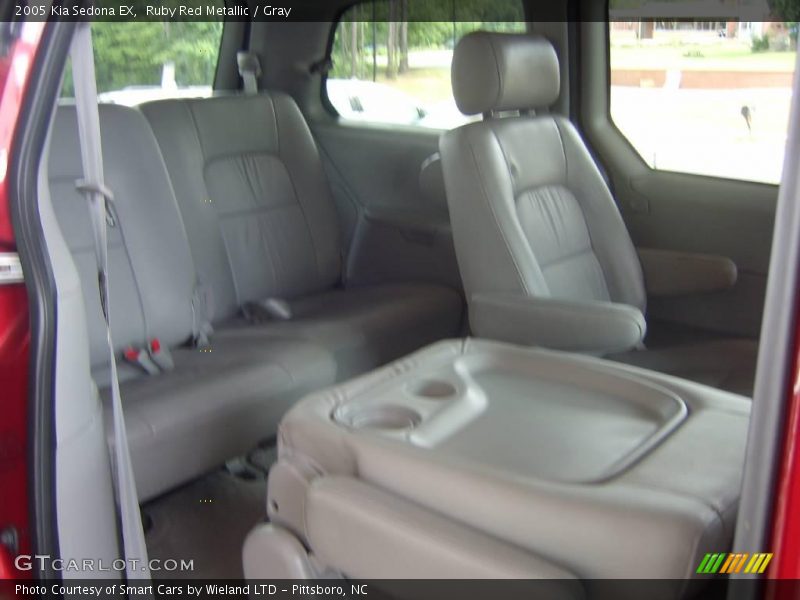 Ruby Red Metallic / Gray 2005 Kia Sedona EX