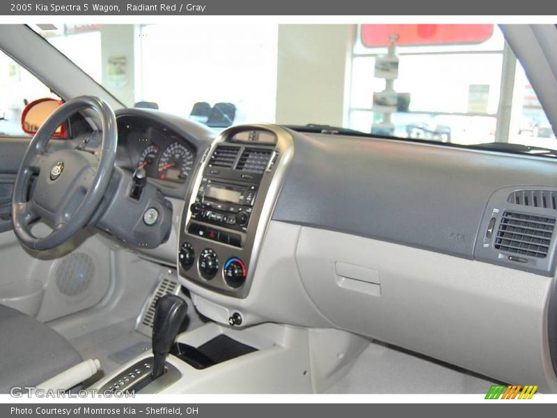Radiant Red / Gray 2005 Kia Spectra 5 Wagon