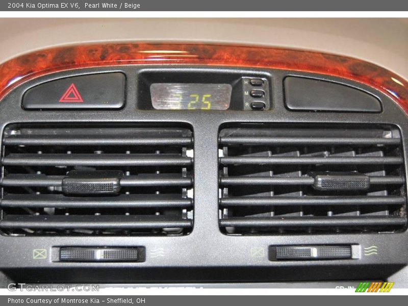 Pearl White / Beige 2004 Kia Optima EX V6