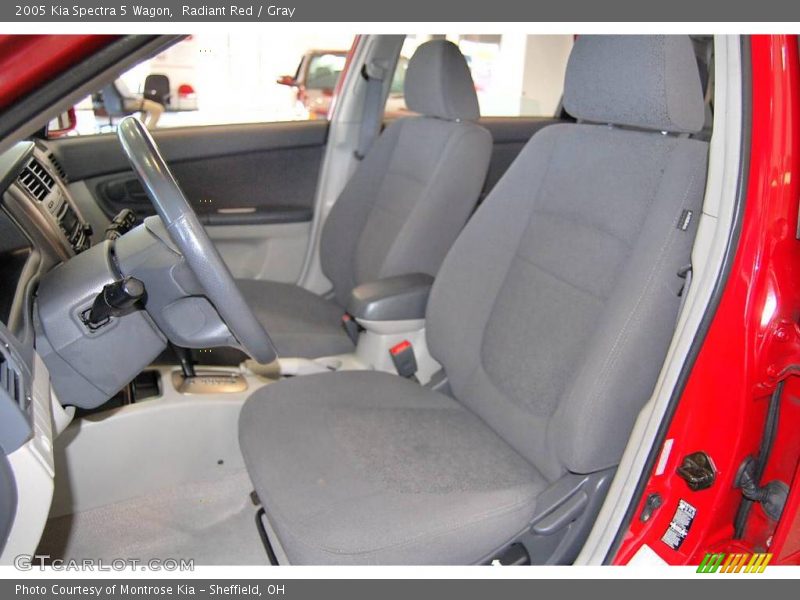 Radiant Red / Gray 2005 Kia Spectra 5 Wagon