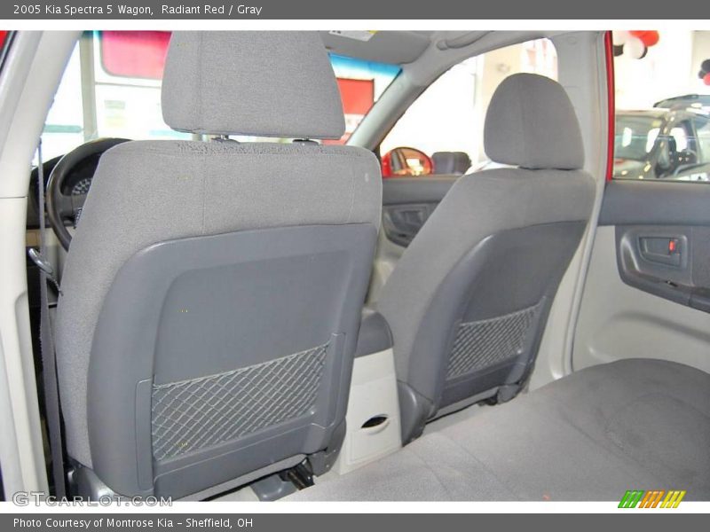 Radiant Red / Gray 2005 Kia Spectra 5 Wagon