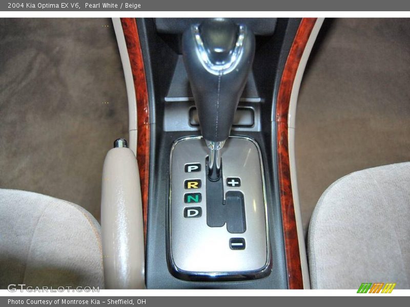 Pearl White / Beige 2004 Kia Optima EX V6
