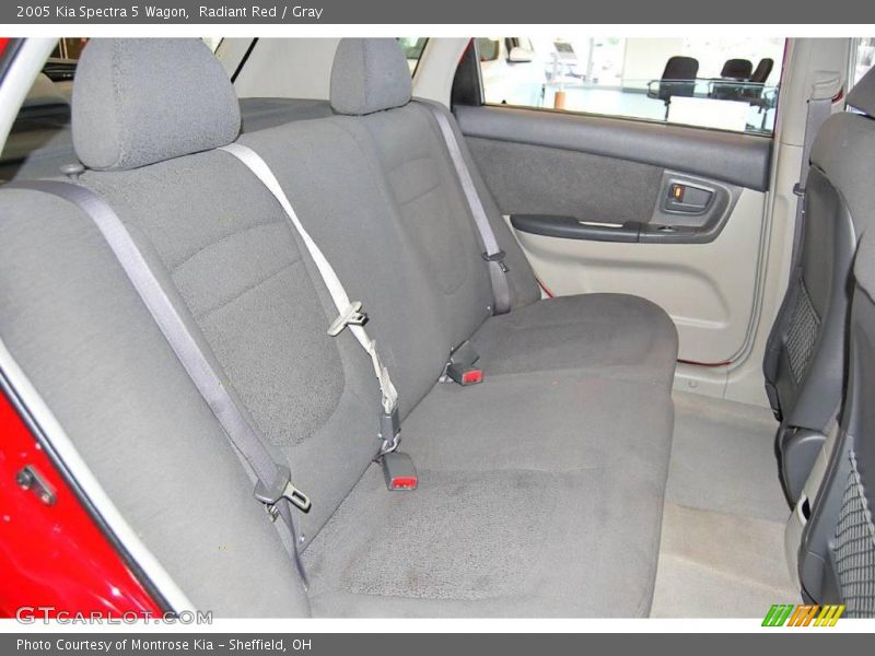 Radiant Red / Gray 2005 Kia Spectra 5 Wagon