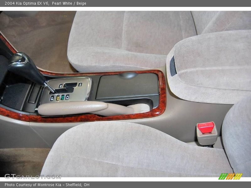 Pearl White / Beige 2004 Kia Optima EX V6