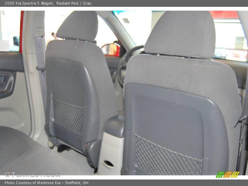Radiant Red / Gray 2005 Kia Spectra 5 Wagon