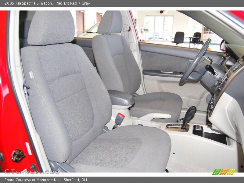 Radiant Red / Gray 2005 Kia Spectra 5 Wagon