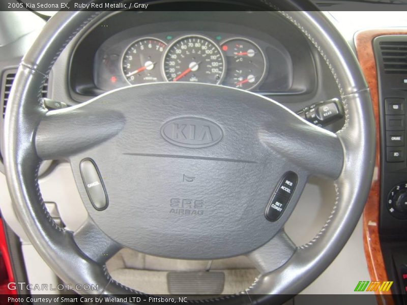 Ruby Red Metallic / Gray 2005 Kia Sedona EX