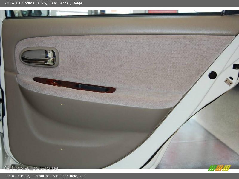 Pearl White / Beige 2004 Kia Optima EX V6