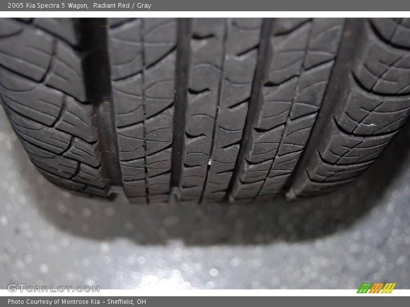 Radiant Red / Gray 2005 Kia Spectra 5 Wagon