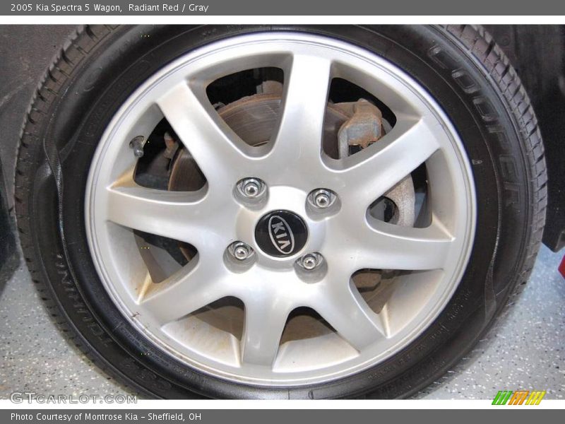 Radiant Red / Gray 2005 Kia Spectra 5 Wagon