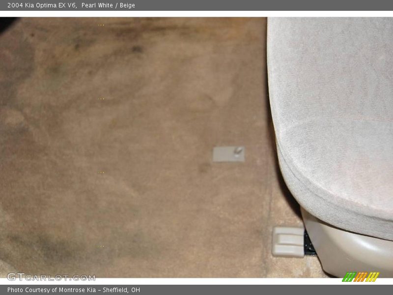 Pearl White / Beige 2004 Kia Optima EX V6