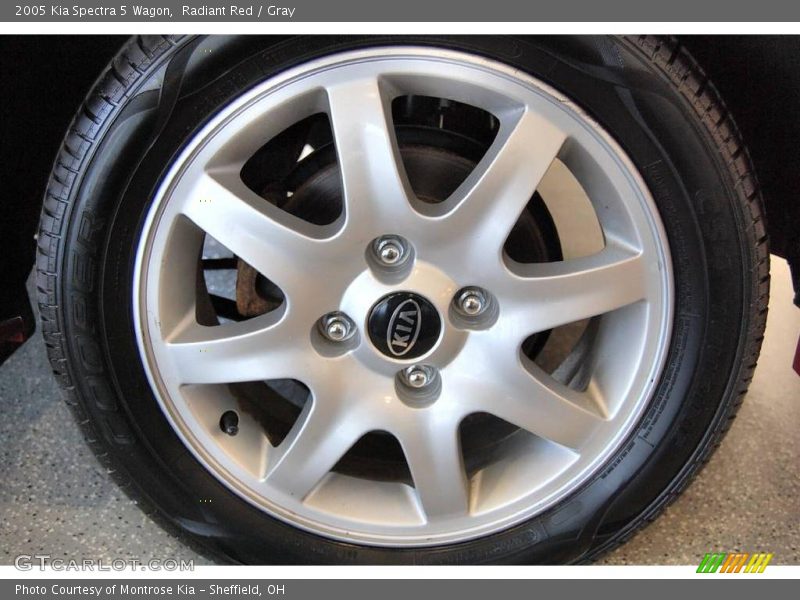 Radiant Red / Gray 2005 Kia Spectra 5 Wagon