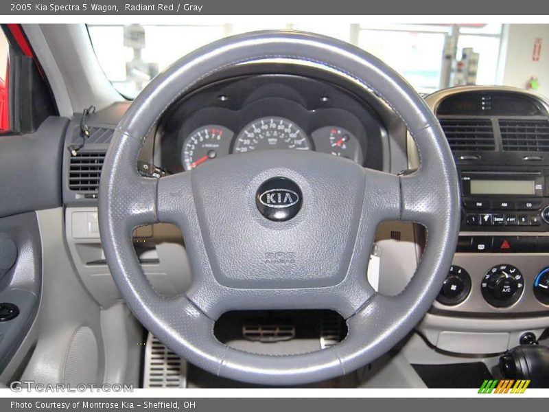 Radiant Red / Gray 2005 Kia Spectra 5 Wagon