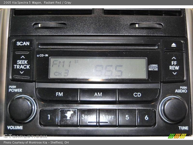 Radiant Red / Gray 2005 Kia Spectra 5 Wagon