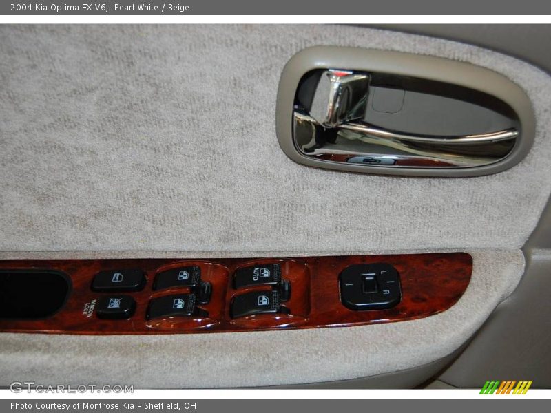 Pearl White / Beige 2004 Kia Optima EX V6