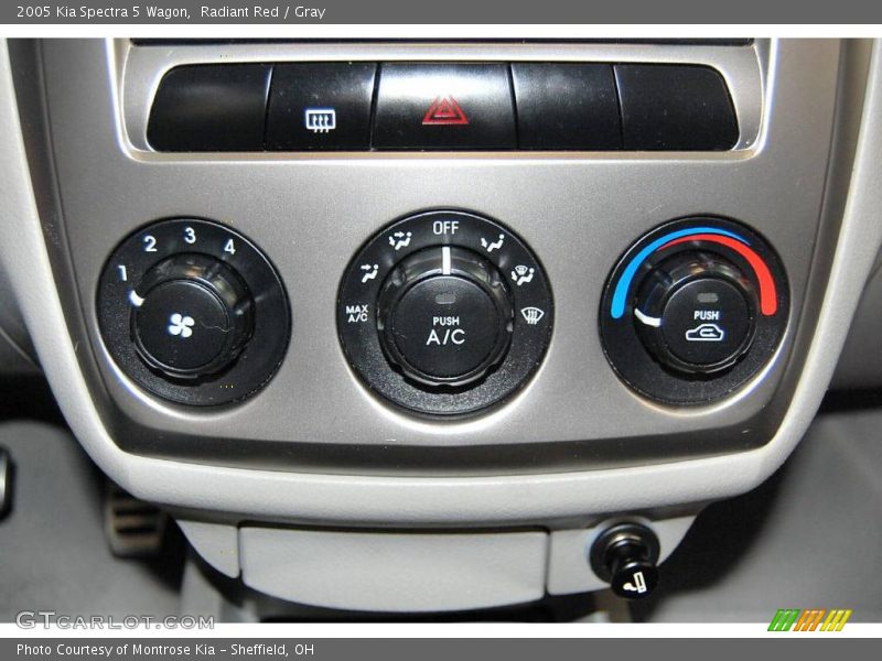 Radiant Red / Gray 2005 Kia Spectra 5 Wagon
