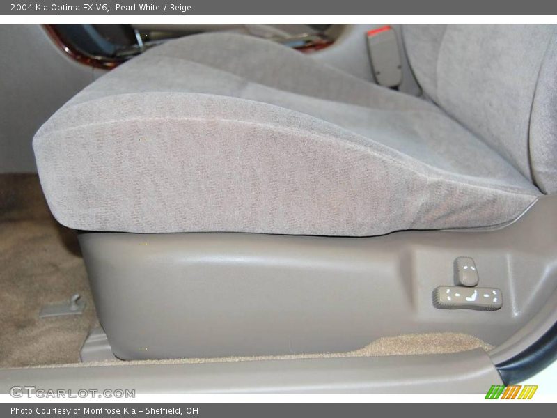 Pearl White / Beige 2004 Kia Optima EX V6