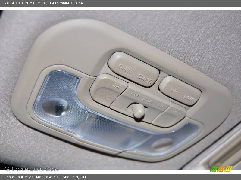Pearl White / Beige 2004 Kia Optima EX V6