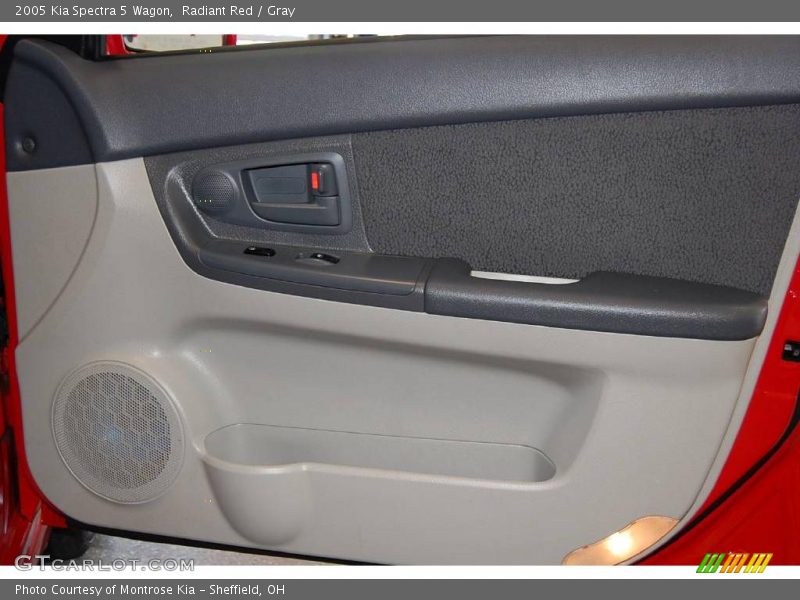 Radiant Red / Gray 2005 Kia Spectra 5 Wagon